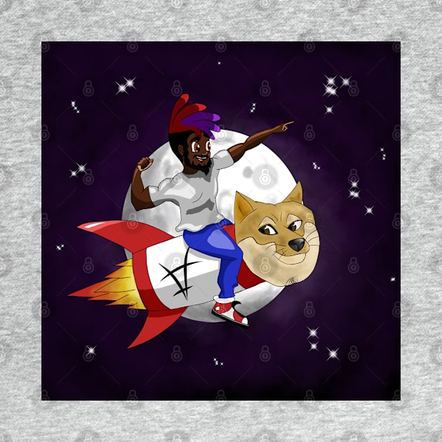 Veillie Starr- Dogecoin to the Moon! by Veilliestarr